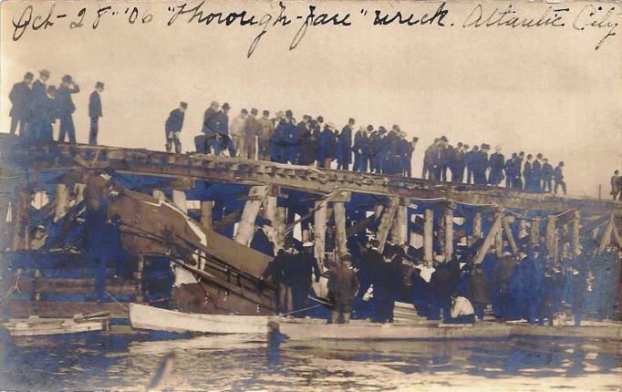 Atlantic City - Atlantic County - Thoroughfare Wreck - 1906