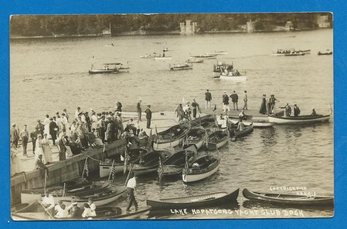 Lake Hopatcong - Dock at the Hopatcong Yacht Club - c 1910 - 